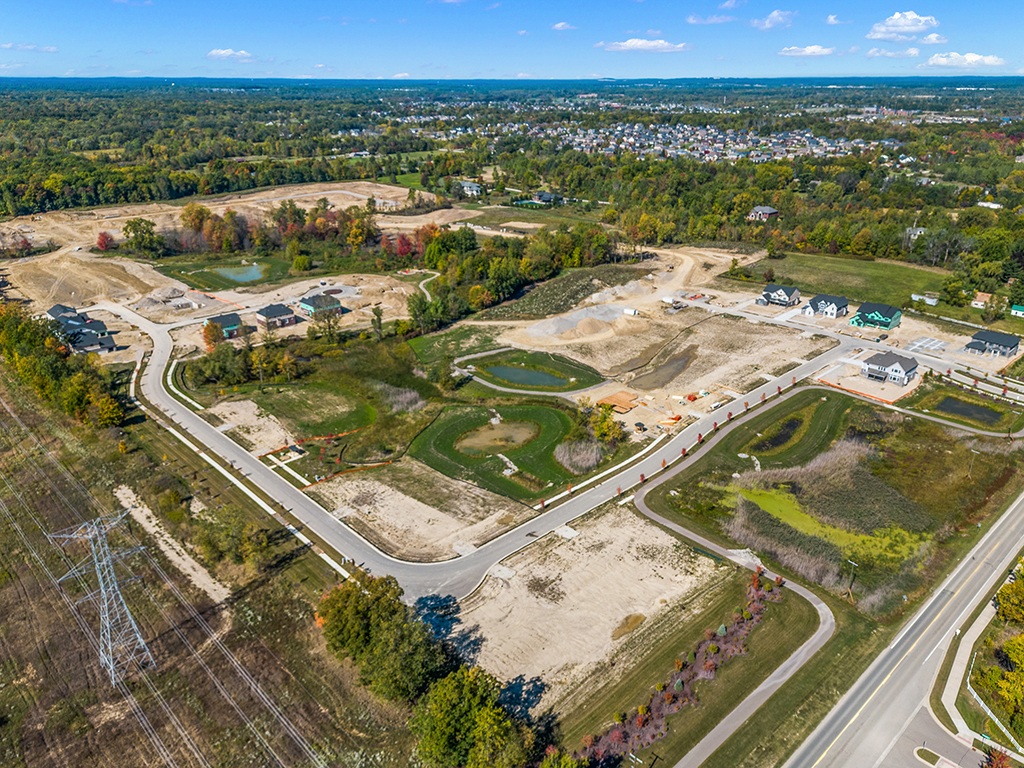 Aerial view of Windridge Estates during its early development